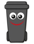 containersticker lachend gezicht kliko