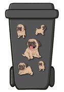 containerstickers puppy hond