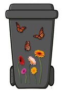 containerstickers vlinders