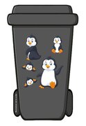 containersticker pinguin klikosticker