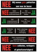 JA/NEE stickers set van 6