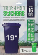 Containerstickers met huisnummers (complete set)