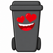 Containersticker gezicht: Peter de klikosticker