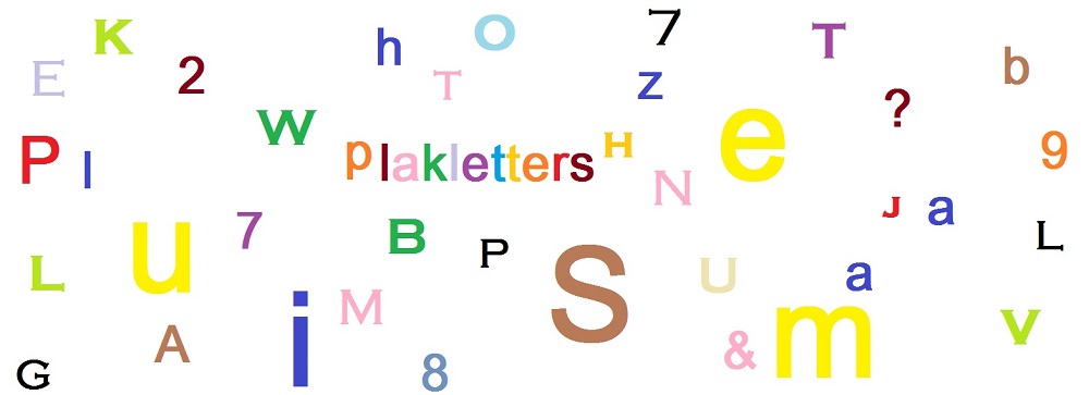 Stijg Handschrift Traditie Plakletters in verschillende kleuren en formaten - plakletterswebshop