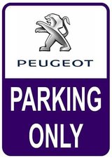 Sticker parking only Peugeot