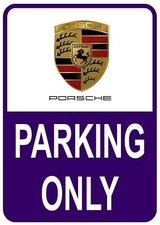 Sticker parking only Porsche