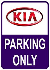 Sticker parking only Kia