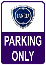Sticker parking only Lancia