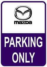 Sticker parking only Mazda