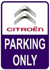 Sticker parking only Citroën