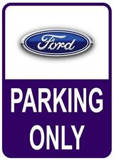 Sticker parking only Ford