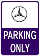 Sticker parking only Mercedes