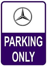 Sticker parking only Mercedes