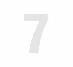 Cijfersticker: 7 wit