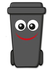 Containersticker gezicht: Fred de klikosticker