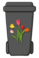 Containerstickers Hollandse tulpen