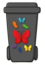 Containerstickers vlinders