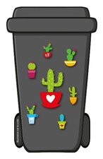 Containerstickers cactus planten