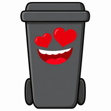 Containersticker gezicht: Peter de klikosticker